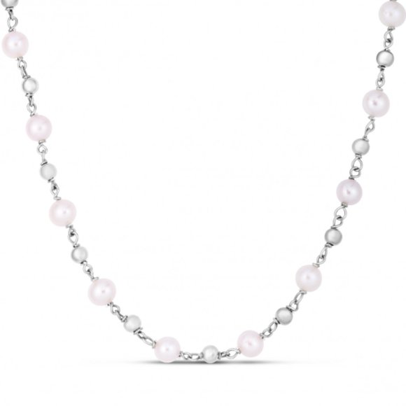Sterling Silver Pearl Bead Chain